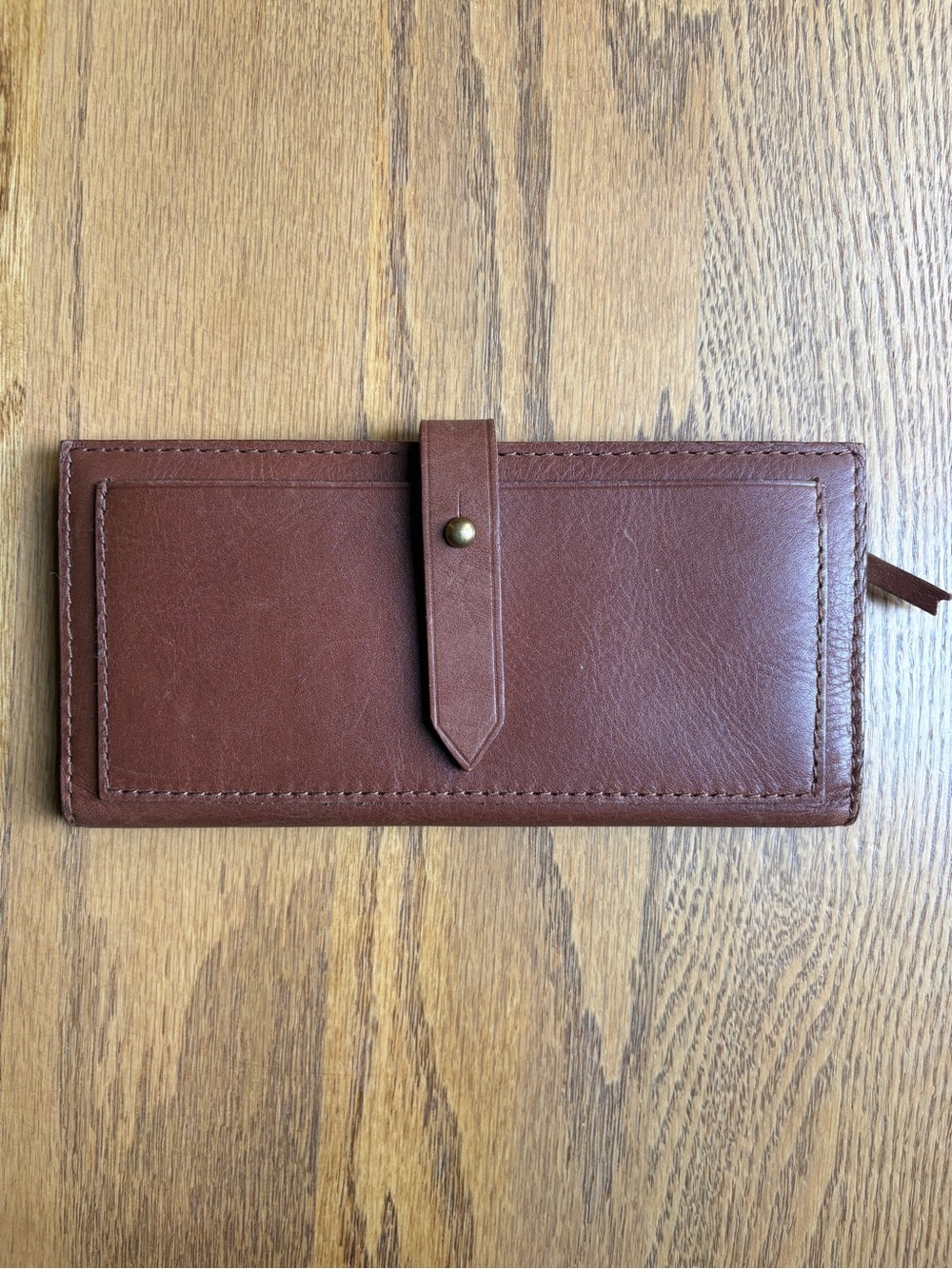 Madewell Leather Post Wallet Brown - Picture 3 of 5
